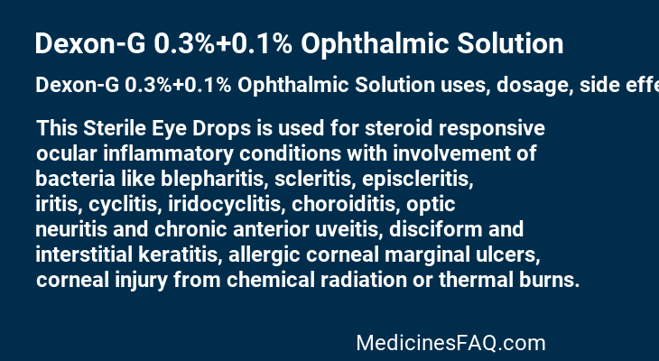 Dexon-G 0.3%+0.1% Ophthalmic Solution