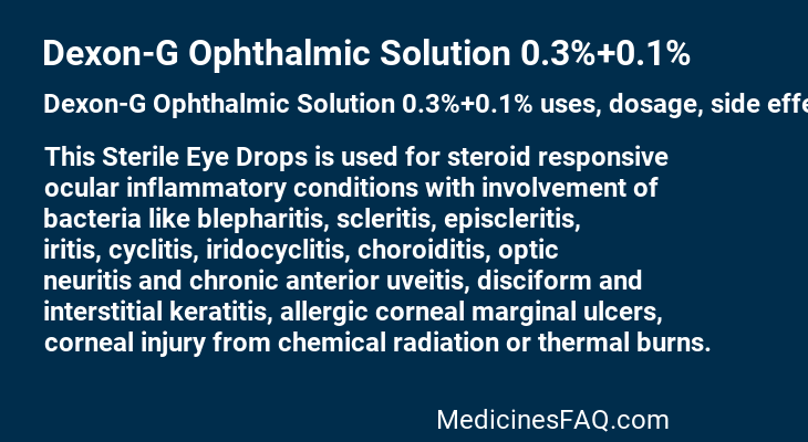 Dexon-G Ophthalmic Solution 0.3%+0.1%