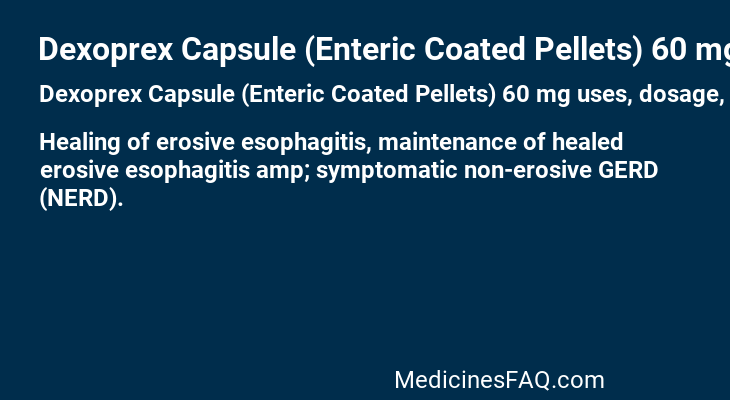 Dexoprex Capsule (Enteric Coated Pellets) 60 mg