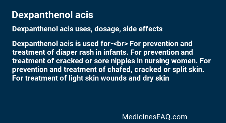 Dexpanthenol acis