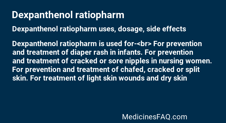 Dexpanthenol ratiopharm