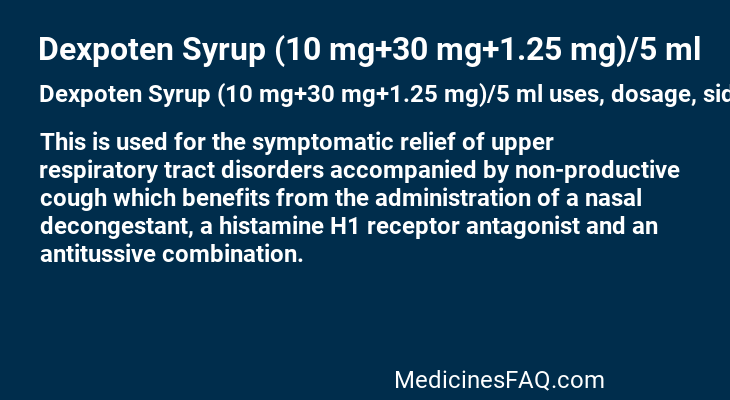 Dexpoten Syrup (10 mg+30 mg+1.25 mg)/5 ml