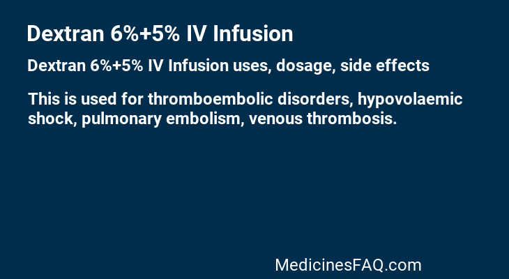 Dextran 6%+5% IV Infusion