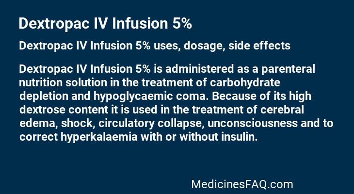 Dextropac IV Infusion 5%