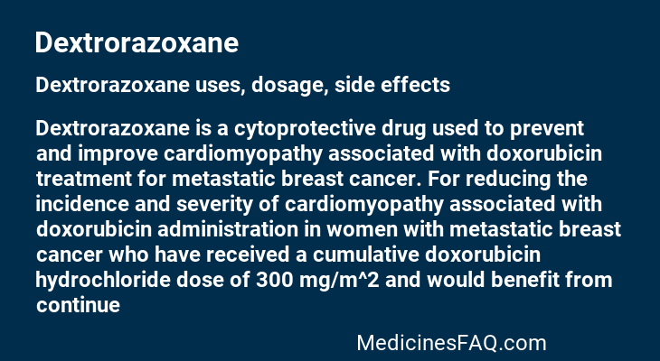 Dextrorazoxane