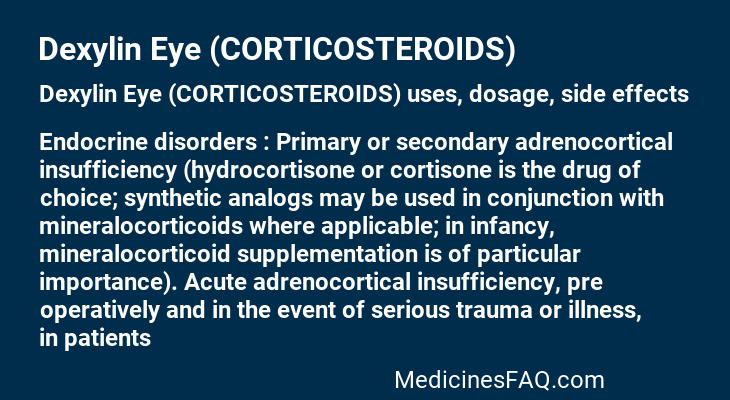 Dexylin Eye (CORTICOSTEROIDS)