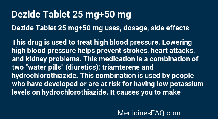 Dezide Tablet 25 mg+50 mg