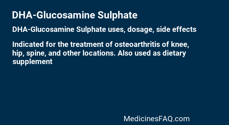 DHA-Glucosamine Sulphate