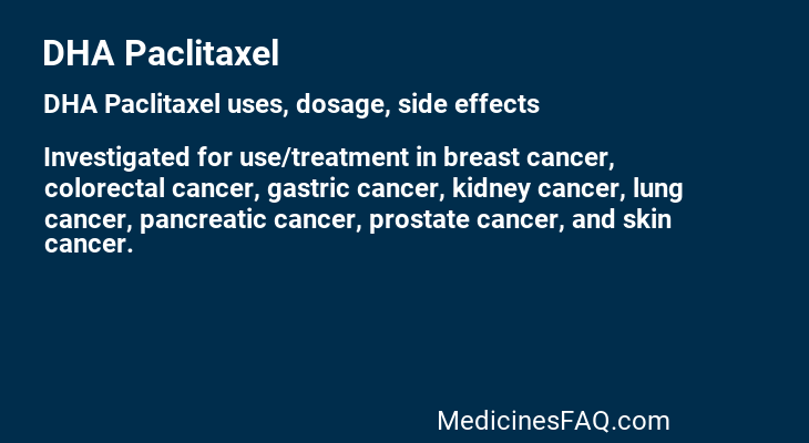 DHA Paclitaxel