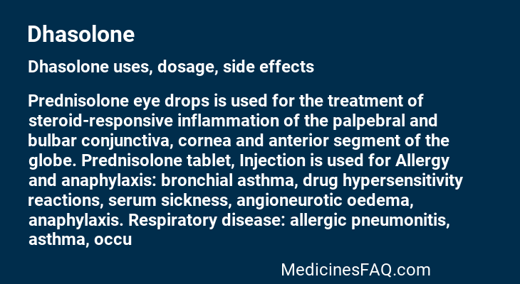 Dhasolone