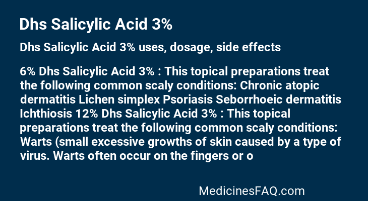 Dhs Salicylic Acid 3%