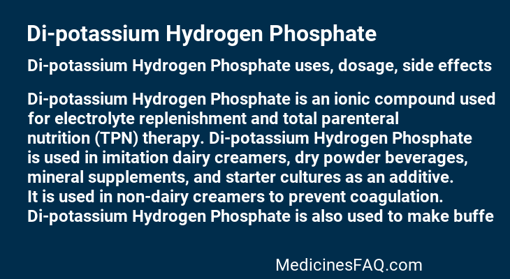 Di-potassium Hydrogen Phosphate