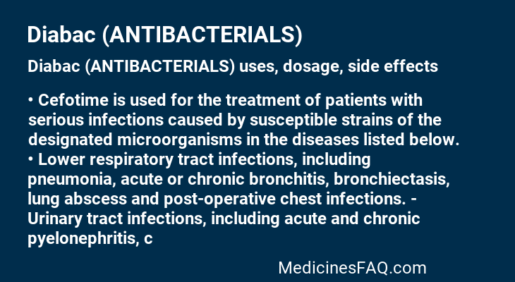 Diabac (ANTIBACTERIALS)