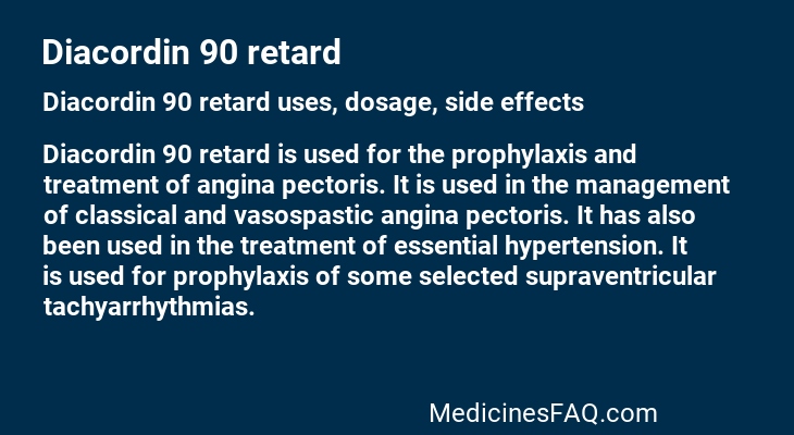 Diacordin 90 retard