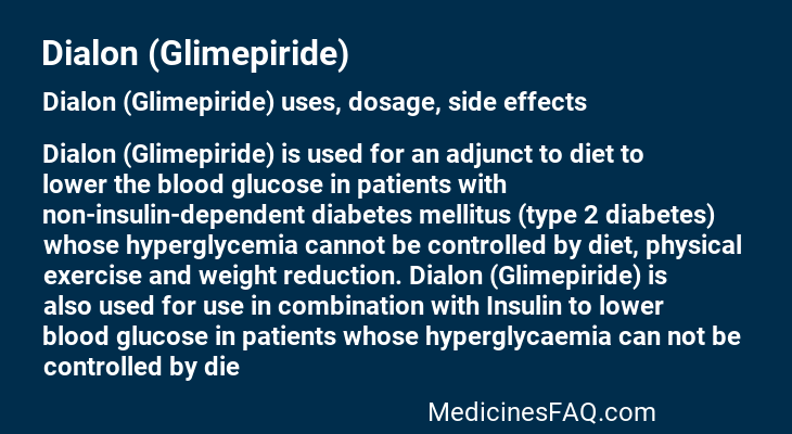 Dialon (Glimepiride)