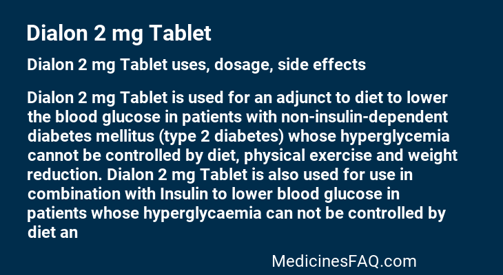 Dialon 2 mg Tablet