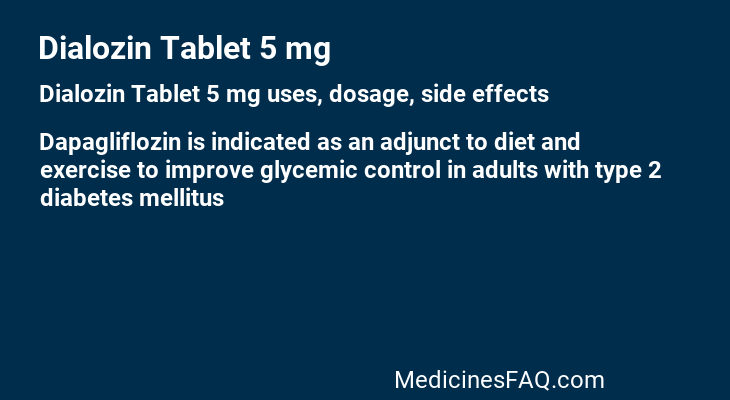 Dialozin Tablet 5 mg