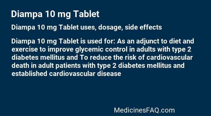 Diampa 10 mg Tablet