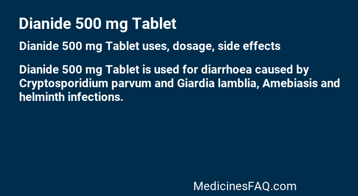 Dianide 500 mg Tablet