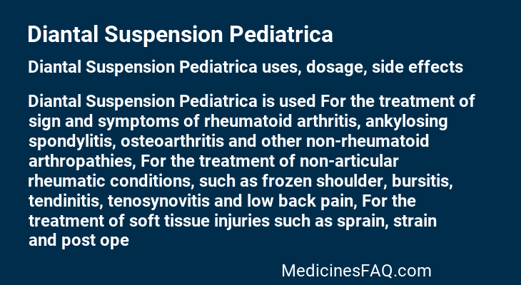 Diantal Suspension Pediatrica