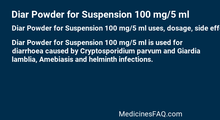Diar Powder for Suspension 100 mg/5 ml