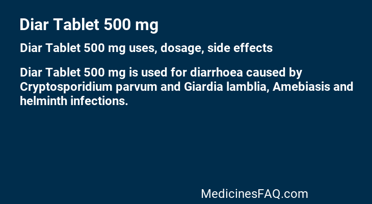 Diar Tablet 500 mg