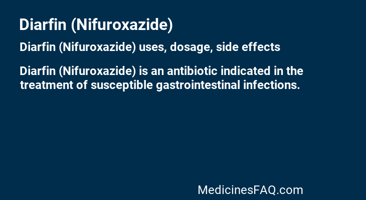 Diarfin (Nifuroxazide)