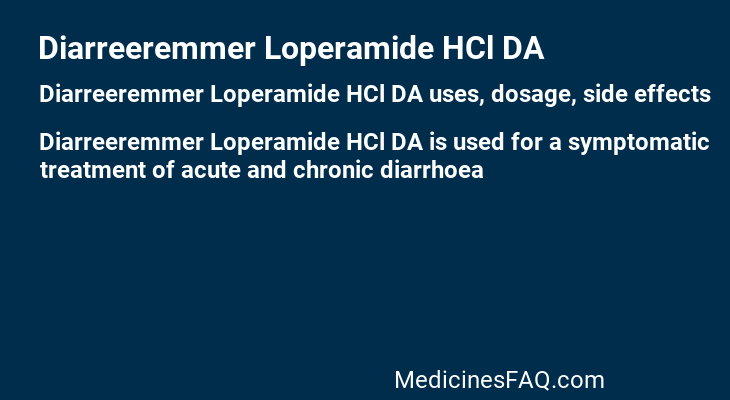 Diarreeremmer Loperamide HCl DA