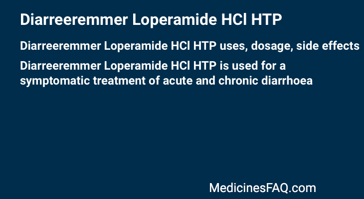 Diarreeremmer Loperamide HCl HTP