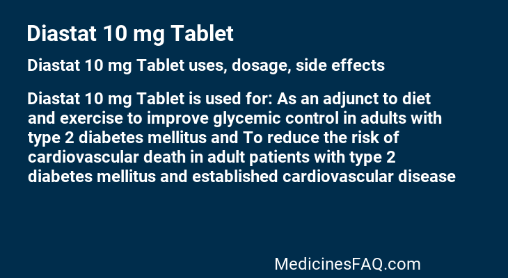 Diastat 10 mg Tablet