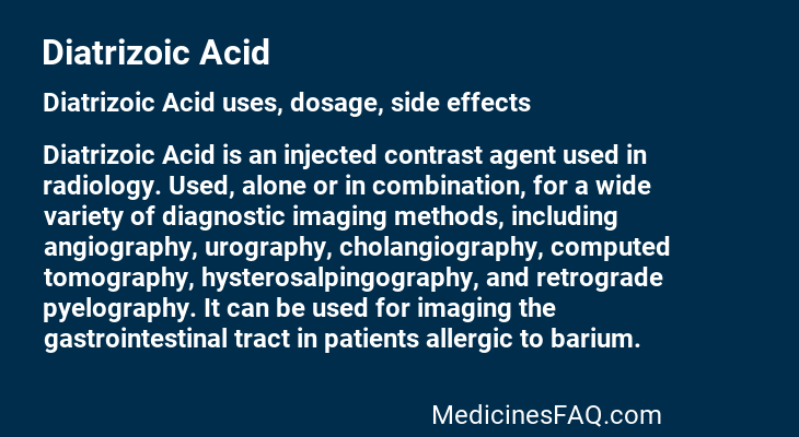 Diatrizoic Acid