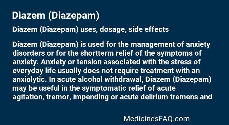 Diazem (Diazepam)