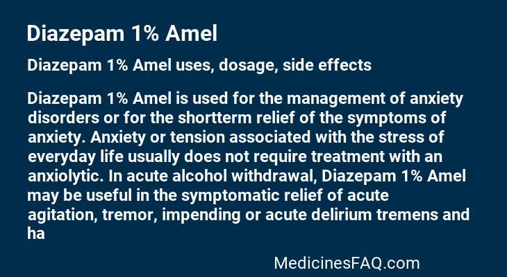 Diazepam 1% Amel