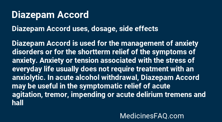 Diazepam Accord