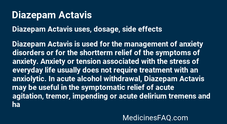 Diazepam Actavis