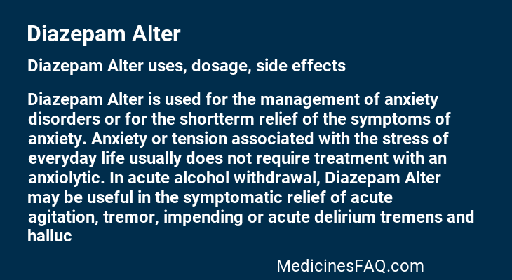 Diazepam Alter