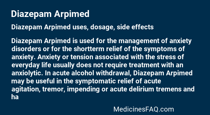 Diazepam Arpimed