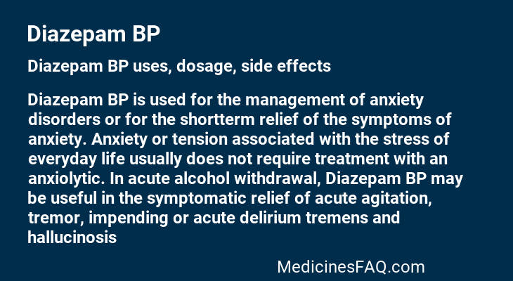 Diazepam BP