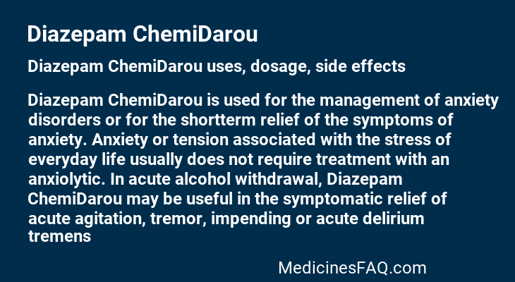 Diazepam ChemiDarou