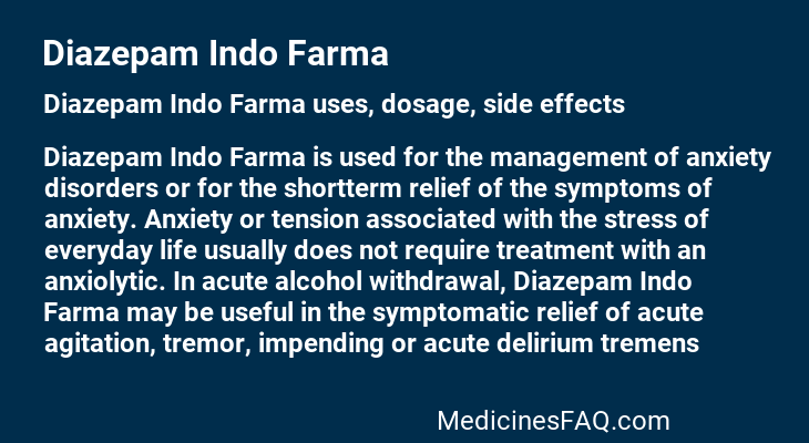 Diazepam Indo Farma