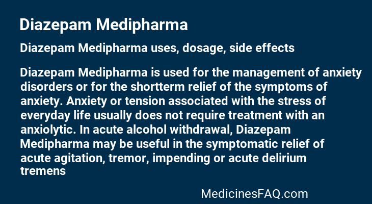 Diazepam Medipharma