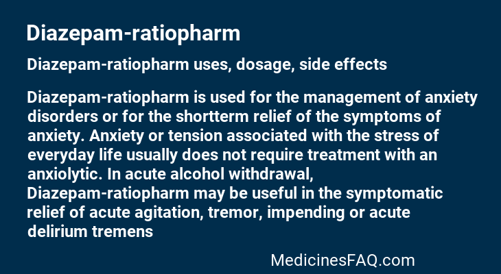 Diazepam-ratiopharm