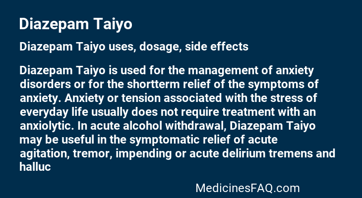 Diazepam Taiyo