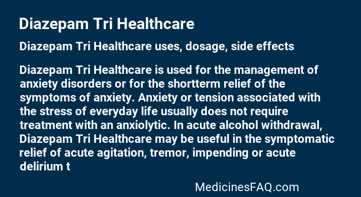 Diazepam Tri Healthcare