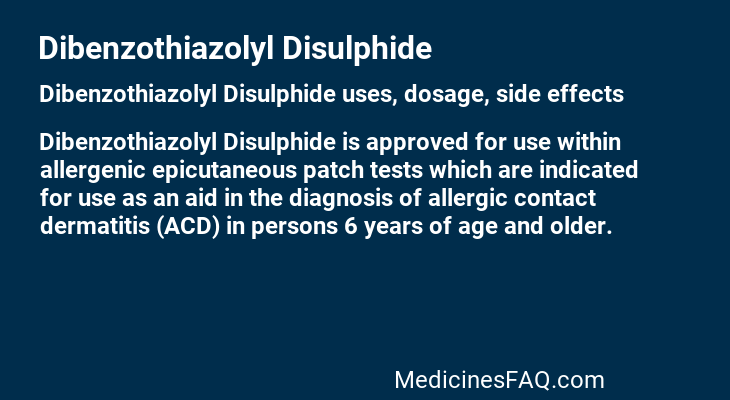 Dibenzothiazolyl Disulphide