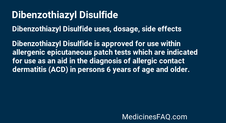 Dibenzothiazyl Disulfide