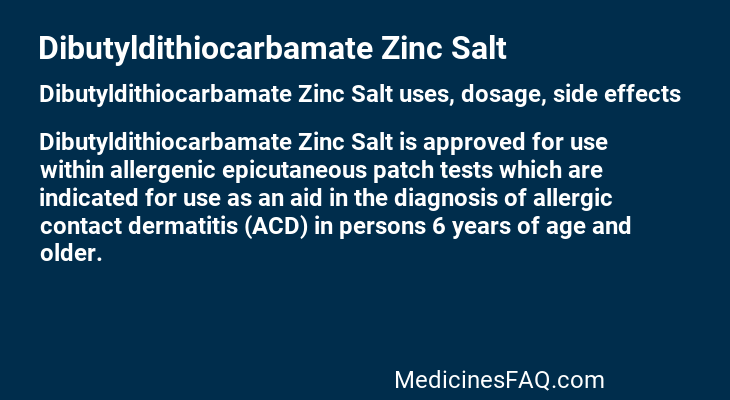Dibutyldithiocarbamate Zinc Salt