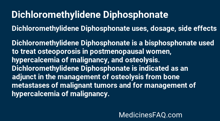 Dichloromethylidene Diphosphonate