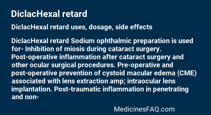 DiclacHexal retard