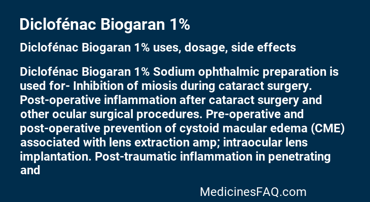 Diclofénac Biogaran 1%